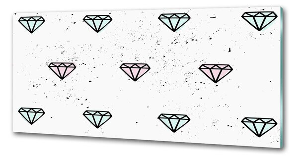 Skleněný panel do kuchynské linky Diamanty pksh-77866968