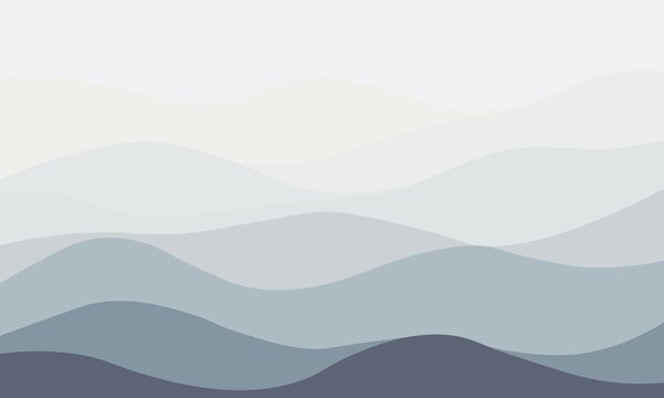 Fototapeta Šedé a bílé vlny, Designové fototapety na zeď, Populární fototapety, w01721v1 - Tapeko.co.cz