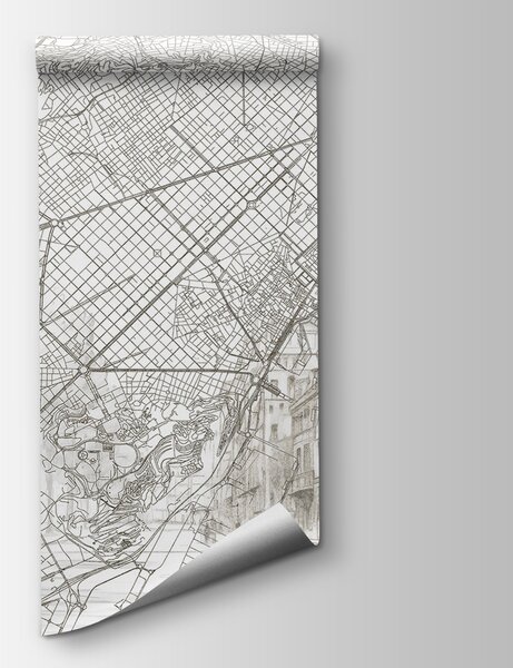 Fototapeta Mapa města, Fototapeta s mapou světa, Populární fototapety, w01695 - Tapeko.co.cz