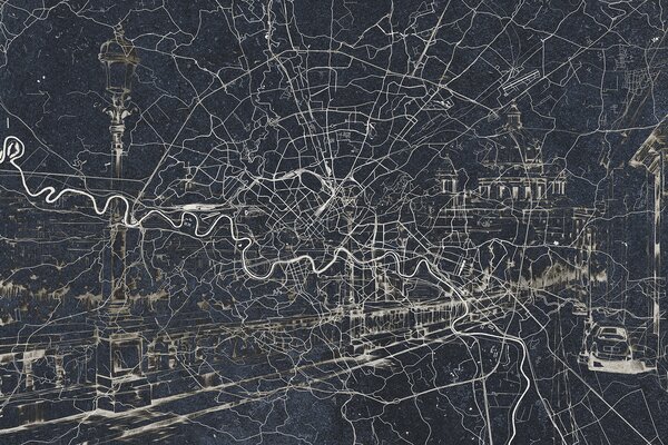 Fototapeta Mapa města, Fototapeta s mapou světa, Populární fototapety, w01698v1 - Tapeko.co.cz