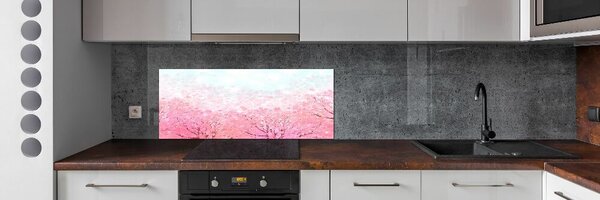 Dekorační panel sklo Květy višně pksh-78464796