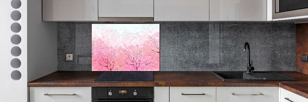 Dekorační panel sklo Květy višně pksh-78464796