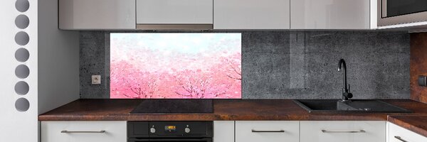 Dekorační panel sklo Květy višně pksh-78464796