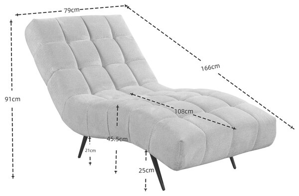 RELAXAČNÍ VÁLENDA, textil, šedá MID.YOU - Relaxační křesla, Online Only