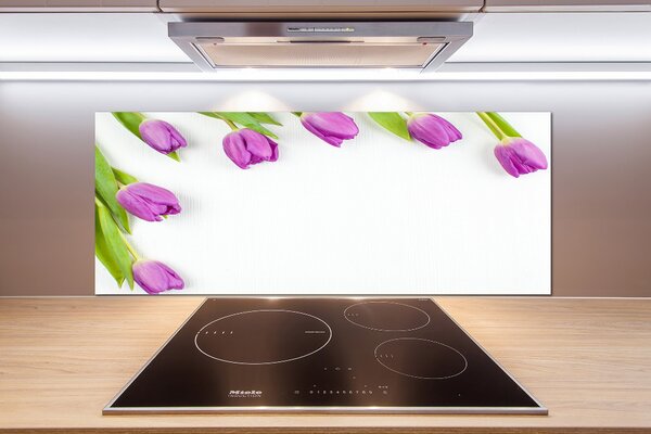 Panel do kuchyně Fialové tulipány pksh-78573099