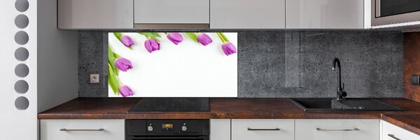 Panel do kuchyně Fialové tulipány pksh-78573099