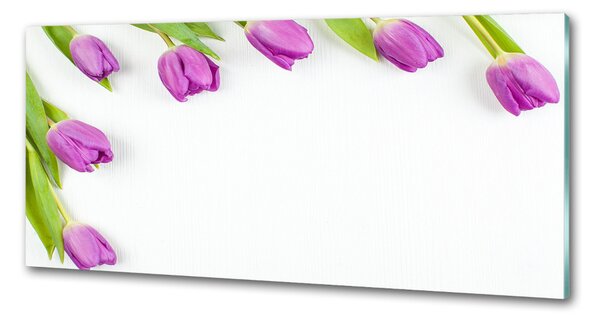 Panel do kuchyně Fialové tulipány pksh-78573099