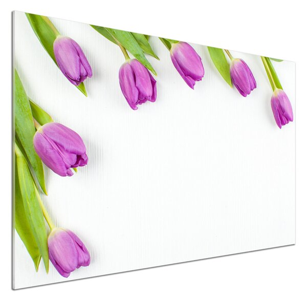 Panel do kuchyně Fialové tulipány pksh-78573099