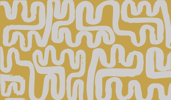 Fototapeta Bílé a žluté bludiště, Designové fototapety na zeď, Populární fototapety, w01686v1 - Tapeko.co.cz