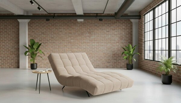 RELAXAČNÍ VÁLENDA, textil, krémová MID.YOU - Relaxační křesla, Online Only