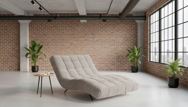 RELAXAČNÍ VÁLENDA, textil, šedá MID.YOU - Relaxační křesla, Online Only