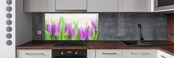 Panel do kuchyně Fialové tulipány pksh-78755149
