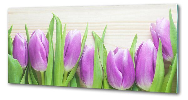Panel do kuchyně Fialové tulipány pksh-78755149