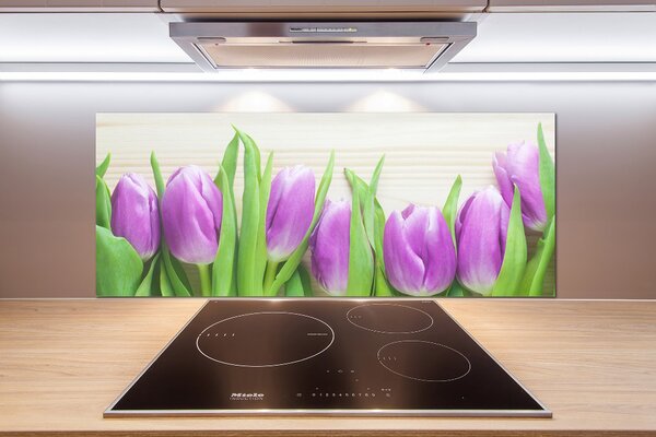 Panel do kuchyně Fialové tulipány pksh-78755149