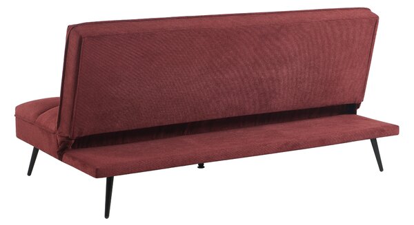 ROZKLÁDACÍ POHOVKA, textil, tmavě červená MID.YOU - Rozkládací pohovky, Online Only