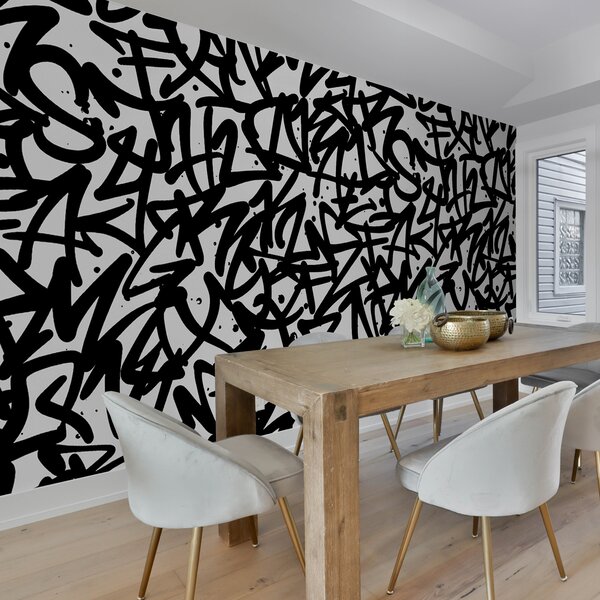 Fototapety Graffiti Emoce: Black, Fototapety černobílé, u99087v3 : uwalls.cz