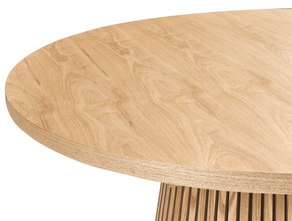 Rozkládací jídelní stůl MOORE Světlý jasan 120/160 cm 120 cm