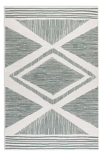 Krémovo-zelený venkovní koberec 120x170 cm Gemini – Elle Decoration