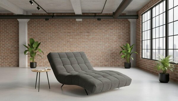 RELAXAČNÍ VÁLENDA, textil, tmavě šedá MID.YOU - Relaxační křesla, Online Only