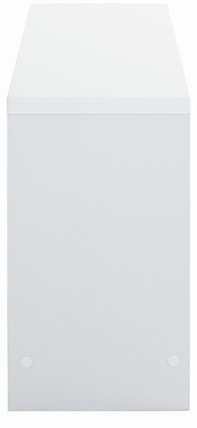 REGÁL NA BOTY, barvy chromu, vysoce lesklá bílá, 81/55/30 cm - Online Only šatny & botníky, Online Only