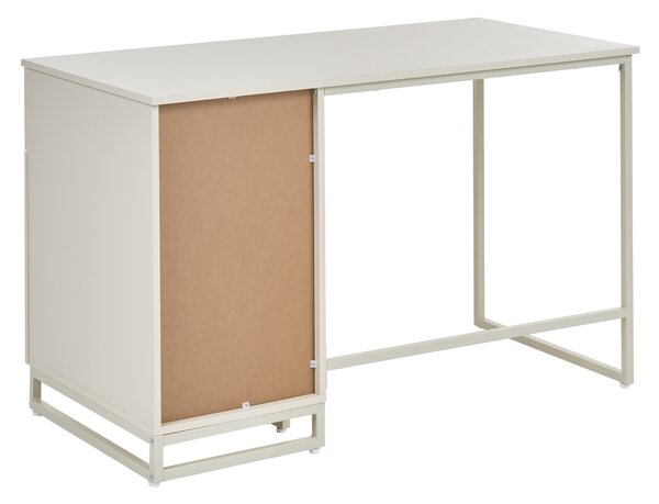 Pracovní stůl LEXTON Světle béžová 120 cm 60 cm se zásuvkami