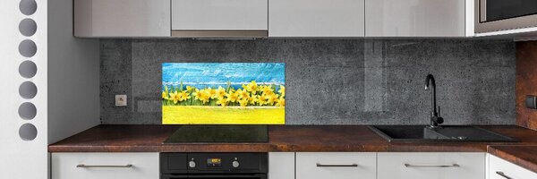 Skleněný panel do kuchyně Narcisy pksh-79578673
