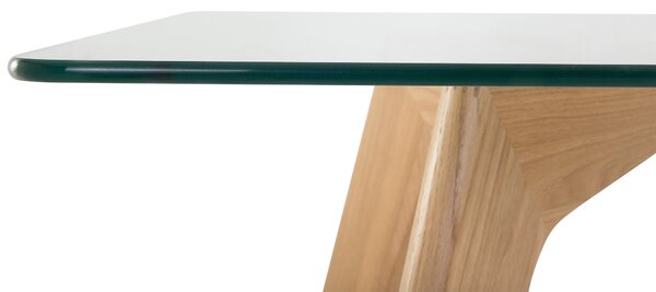 Jídelní stůl HUDSON II Průhledná 180 cm 90 cm Sklo