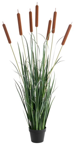 Umělá rostlina BULRUSH 135 cm Zelená