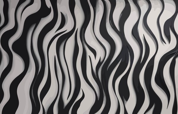 Fototapeta Černobílý pruhovaný vzor, Designové fototapety na zeď, Populární fototapety, w01838 - Tapeko.co.cz