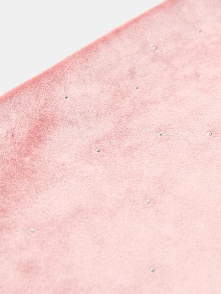 Sinsay - Sametový povlak na polštář s krystaly - pastelová růžová