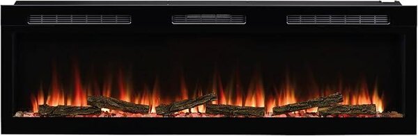 Sense 60" Elektrický krb – nástěnný krb – elektrický krb s topením – elektrický vložkový krb s LED efektem plamenů Optiflame – vestavěný topný ventilátor o výkonu 2 kW – součástí balení je dálkové ovládání a aplikace