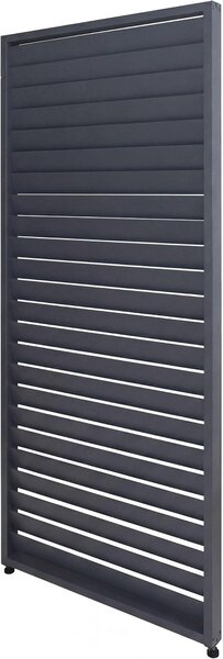 Lamelová stěna pro pergolu | Šířka x Výška 220x90 | Lamelový panel, boční stěna, modulární systém | Barva: antracit | Materiál: hliník