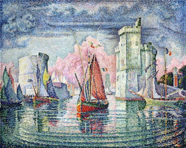 Paul Signac - Obrazová reprodukce The Port at La Rochelle, 1921, (40 x 30 cm)
