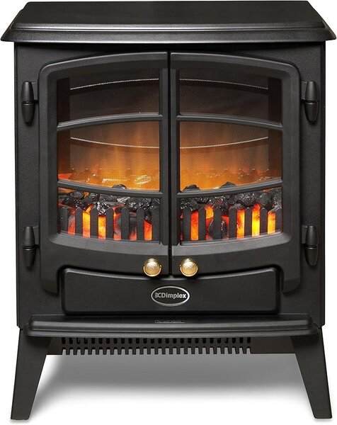 Elektrokrb Optiflame Tango – Volně stojící elektrický krb s imitací uhlí – LED efekt plamenů – Nastavitelný výkon topení – Termostat a dálkové ovládání