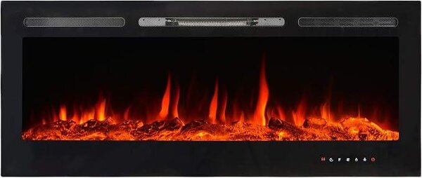 Elektrický krb "LUZERN" od společnosti Kaminofen Dekokamin, 900/1800 W, s ochranou proti přehřátí, funkcí časovače, termostatem, LED osvětlením, funkcí stmívání, model AY 629, topný přístroj, topný ventilátor