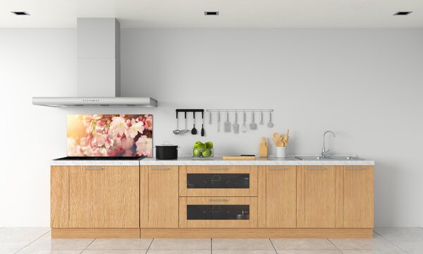 Dekorační panel sklo Květy višně pksh-81037561