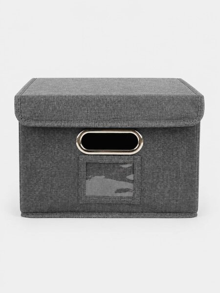 Sinsay - Skládací úložný box s rukojetí a víkem - šedá