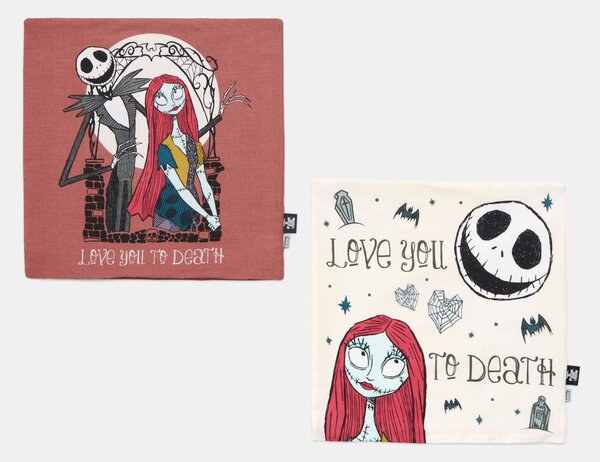 Sinsay - Bavlněné povlaky na polštáře 2 pack Nightmare Before Christmas - vícebarevná