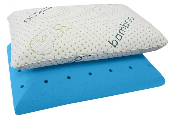 Bazyl.cz Polštář z paměťové pěny BLUE ICE 12cm - 40 x 60 cm