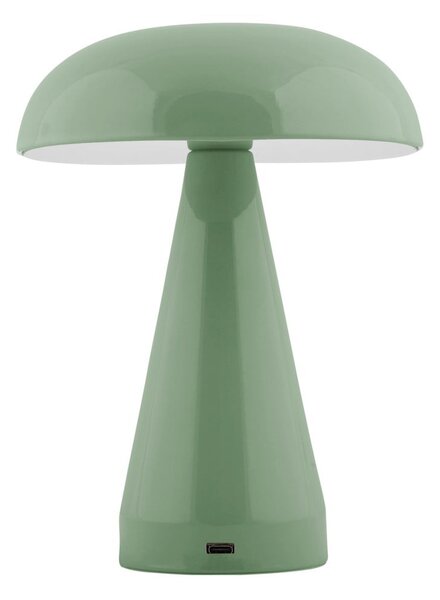 Zelená LED stmívatelná stolní lampa s kovovým stínidlem (výška 20,5 cm) Rachel – Leitmotiv