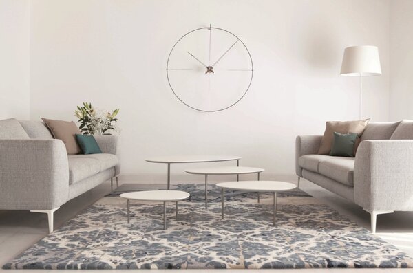 Luxusní designové nástěnné hodiny Nomon Bilbao N 110cm, ořechové-černé