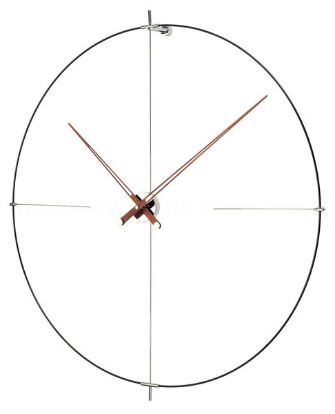 Luxusní designové nástěnné hodiny Nomon Bilbao N 110cm, ořechové-černé