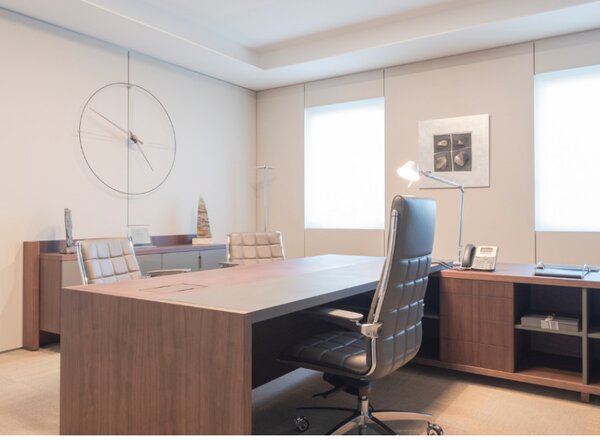 Luxusní designové nástěnné hodiny Nomon Bilbao N 110cm, ořechové-černé