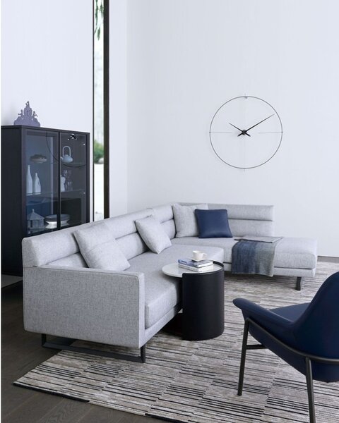 Luxusní designové nástěnné hodiny Nomon Bilbao L 110cm, černo-černé