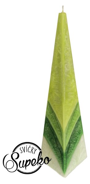 Supeko svíčka jehlan Máta 30 cm