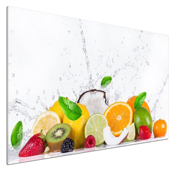 Dekorační panel sklo Ovoce a voda pksh-82344553
