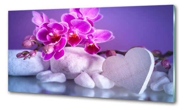 Panel do kuchyně Orchidej a srdce pksh-82482729