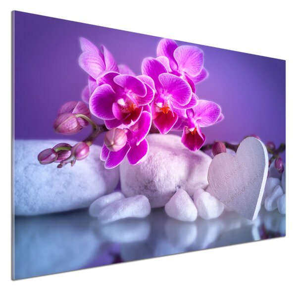 Panel do kuchyně Orchidej a srdce pksh-82482729