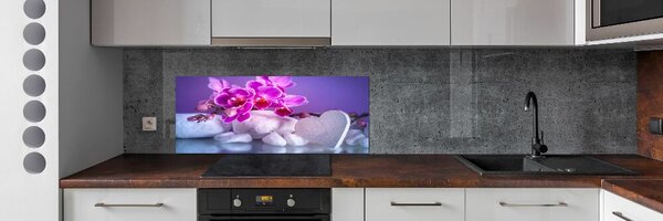 Panel do kuchyně Orchidej a srdce pksh-82482729