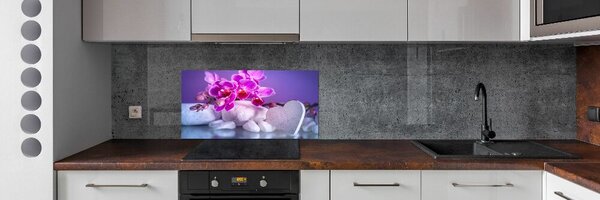 Panel do kuchyně Orchidej a srdce pksh-82482729